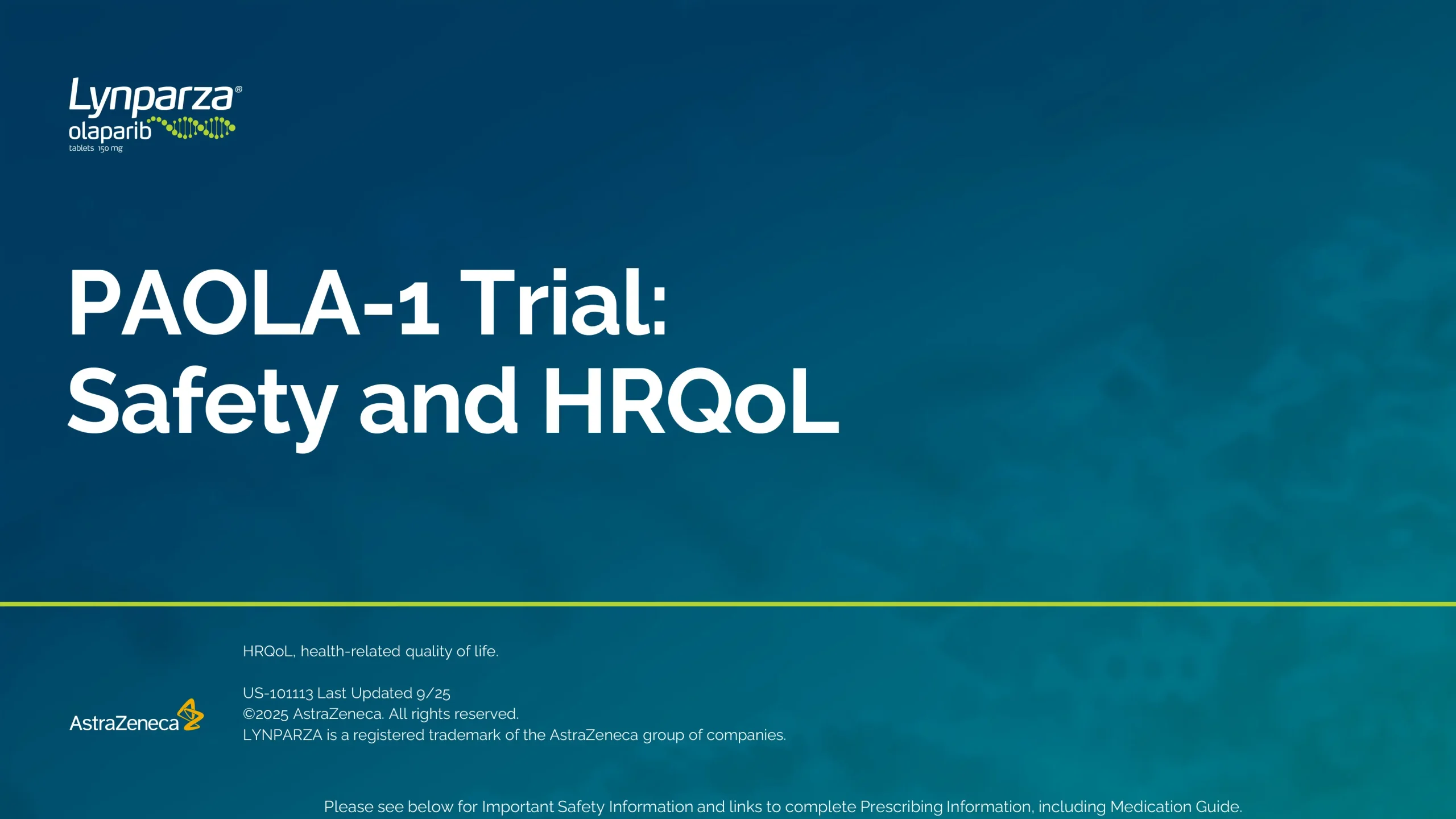 PAOLA-1 Trial: Safety and health-related quality of life.